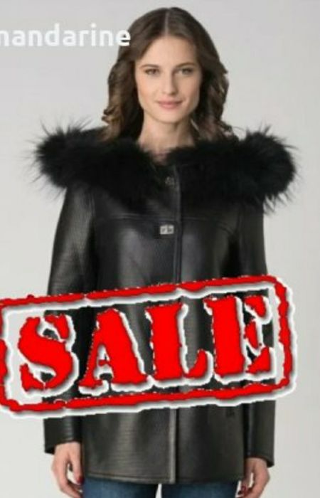 ПРОМО GIORGIO PARIS cuirs et fourrures, Черно кожено дамско яке нов