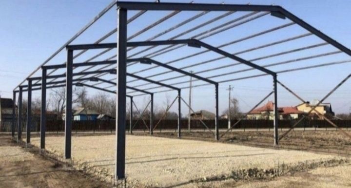 Vand și construiesc o gama larga de hale sau structuri metalice noi ne