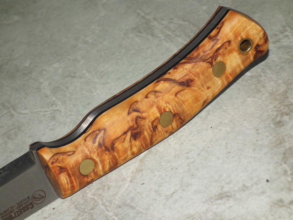 Nou Casström No.10 SFK Curly Birch cutit suedez bushcraft vánátoare otel Sandvik 14C28N