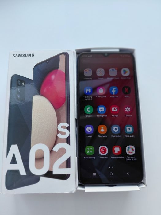 Смартфон Samsung Galaxy A02s, 32 ГБ, синий