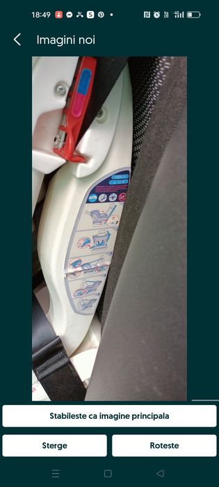Scaun auto cu poziție de somn