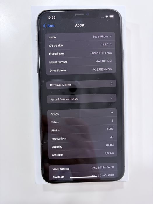Iphone 11 pro max space grey 64 gb
