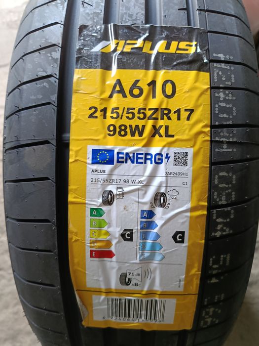 НОВИ ЛЕТНИ -17цола -215/55-1бр.-69€-."APLUS"-с монтаж и баланс