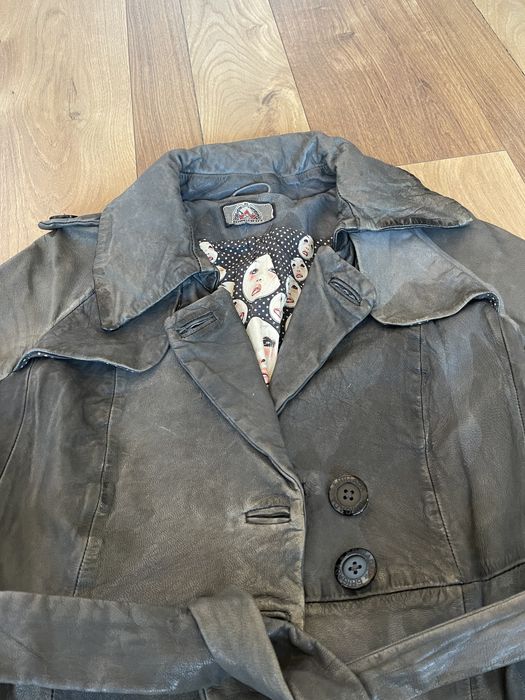 Кожено яке естествена кожа XS размер,сафари XS