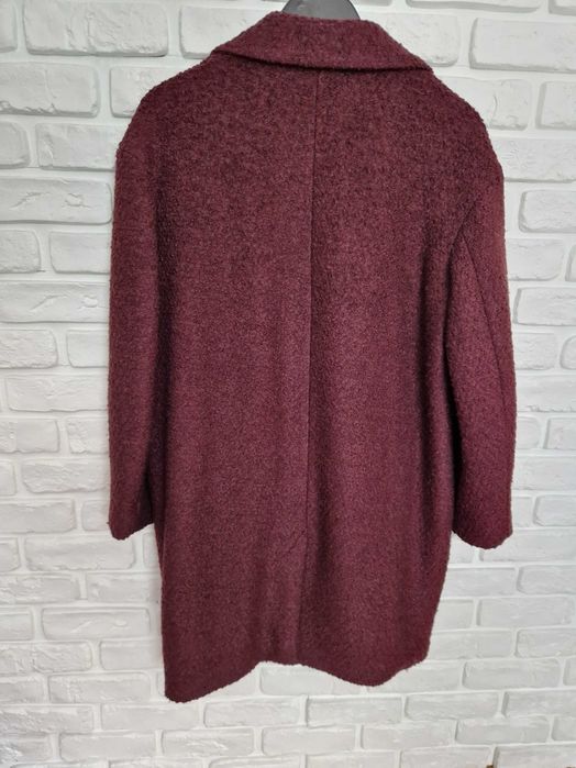 Palton H&m lână s-m burgund toamna/iarna