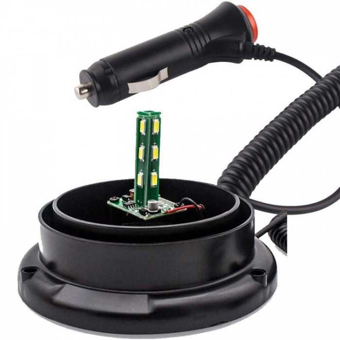 Сигнална лампа , оранжева , Диодна -12V/24V - модел 2476