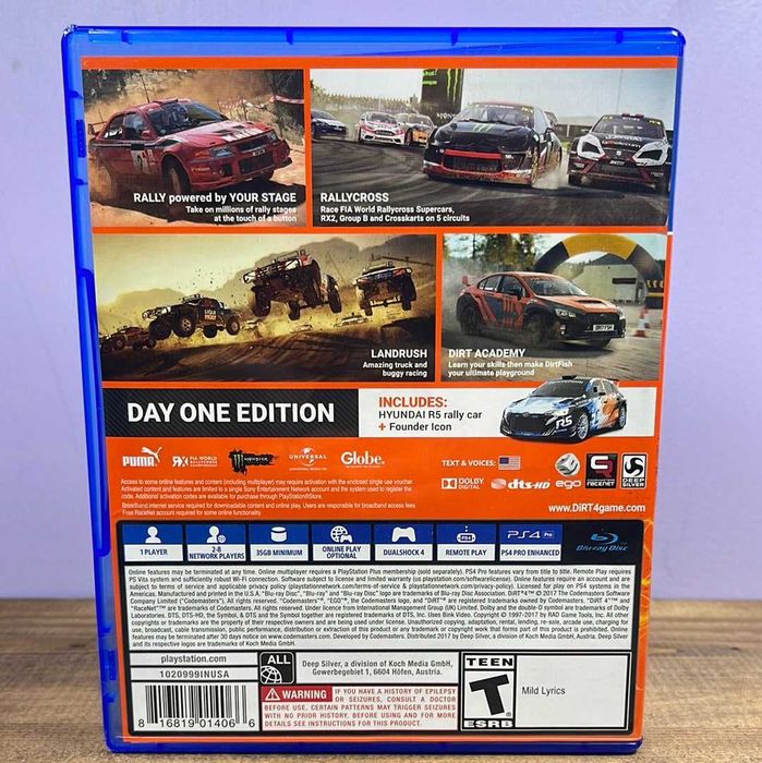 DiRT 4 (PS4) Playstation