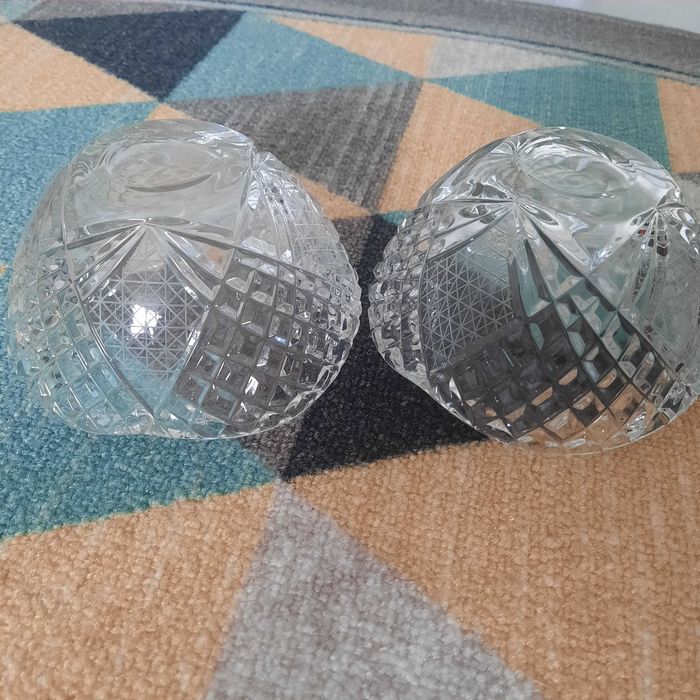 Вазы салатницы, 2 штуки, хрусталь