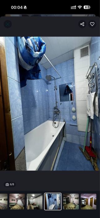 Продам 2-комнатную 60 квадратов два балкона Сергели спутник 4. 2/2/4