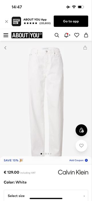 Дамски дънки Calvin Klein