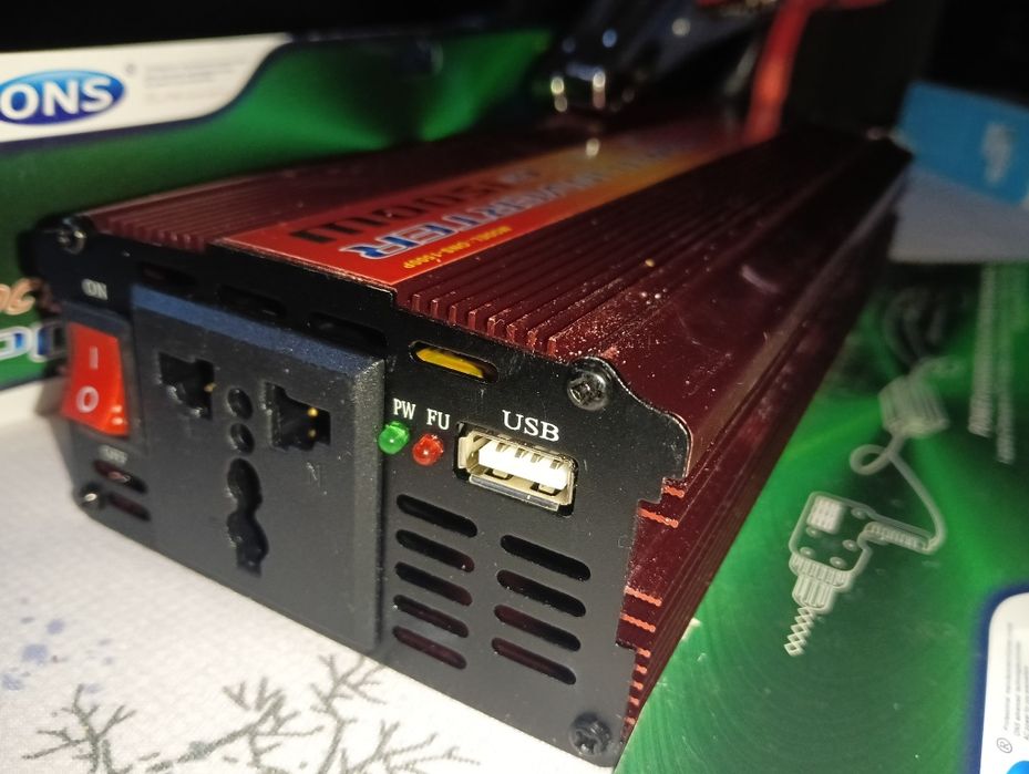 Invertor Auto 1500W 12V-220V NOU Sigilat | Stoc Limitat | Livrare Rap