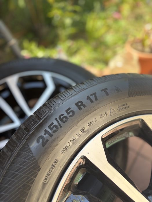 SET 4 JANTE DEZENT R17 + Anvelope Iarna Continental 215 / 65 / R17 TS 850 P