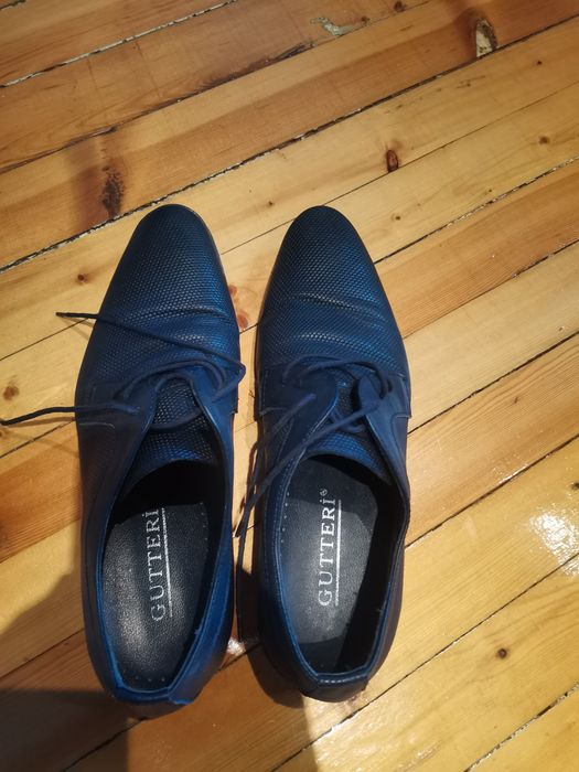 Елегантни мъжки обувки, естествена кожа Gutteri