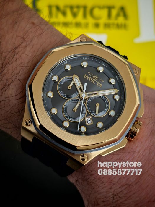 INVICTA Akula Gold 50 mm, Инвикта нов ръчен часовник