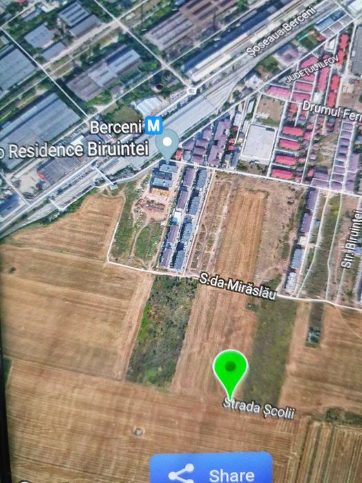 Teren 594 mp intravilan constructii P+2 str. Scolii, Popesti Leordeni