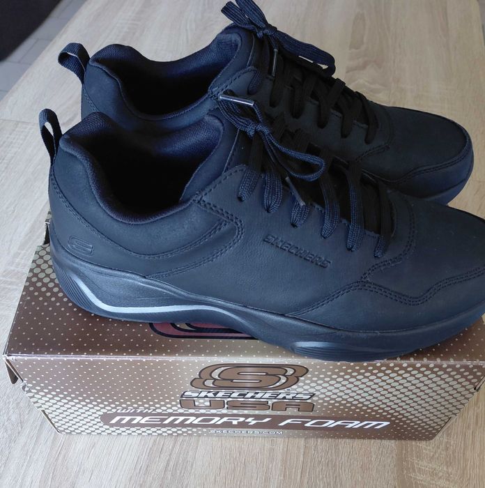 Нови мъжки обувки skechers от естествена кожа