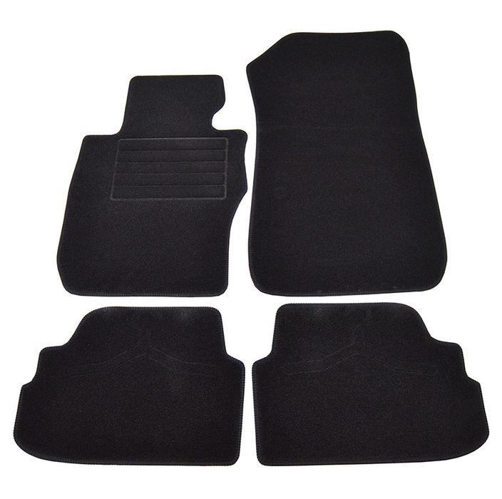 Covorase mocheta BMW Seria 1 E82 2007- 2 Usi Coupe si modelul E81 cu 3Usi 2007-, Negre, set de 4 bucati