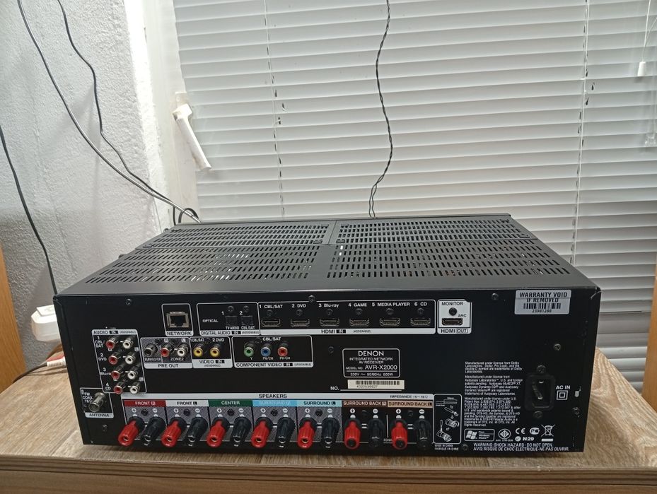 7.1 канален мрежов ресивър DENON AVR-X 2000 4K HDMI