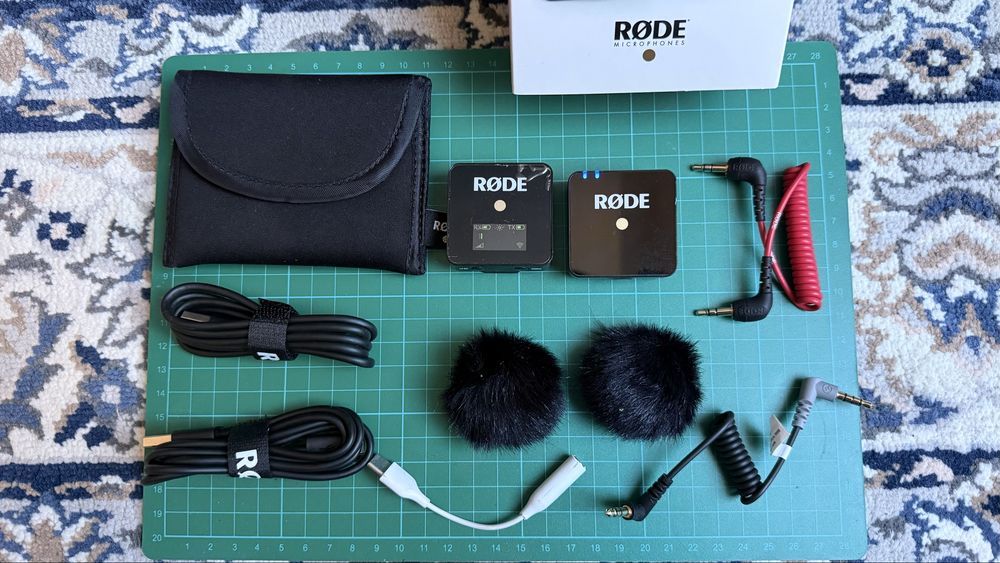 Микрофон Rode Wireless GO + допълнителен TRS-TRRS кабел