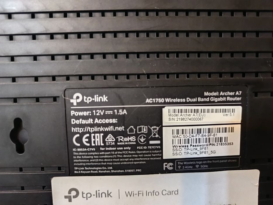 Router tplink ac750 si ac1750