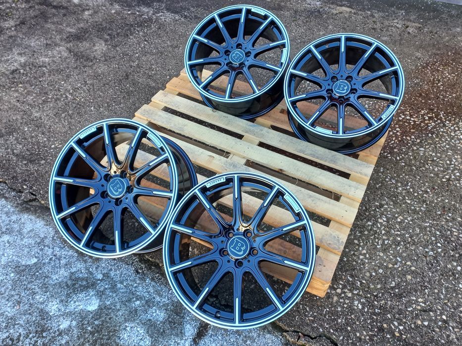 19 Mercedes Brabus 8.5j et38 9.5j et48 Ml Cl E S C Gl Black Polish 4ma