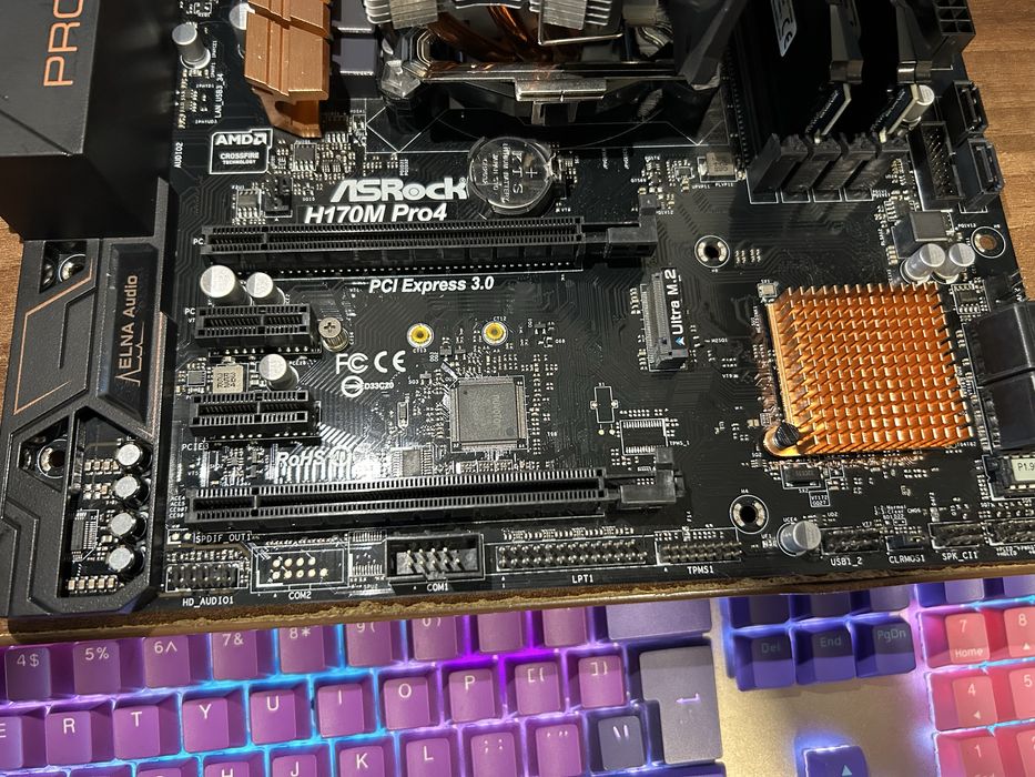 Kit Gaming Intel core i7 6700K, Placa de baza Asrock H170M Pro4, 8GB