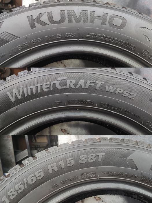 4бр. зимни гуми 185/65/15 Kumho Winter Craft WP52 
dot22