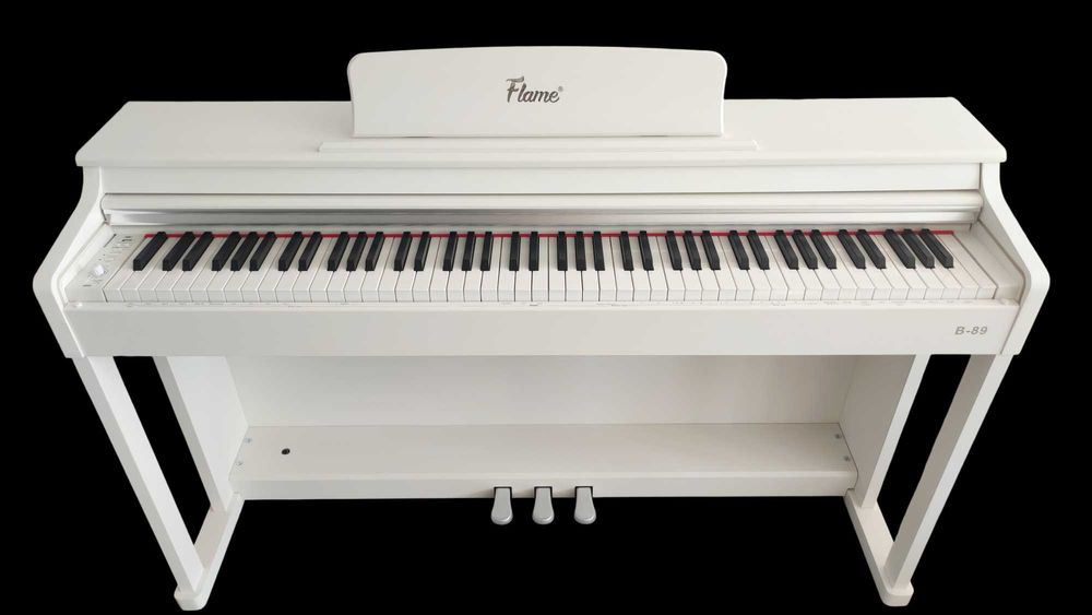 Pian Digital Flame B89 WH Alb cadou special