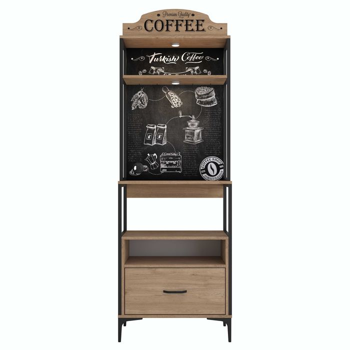 Осветен кът за кафе, Многофункционален шкаф Puzzle-home 3130, Промоция