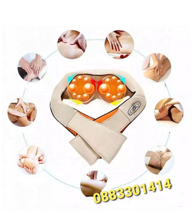 Шиацу масажор 6 бутона 16 масажиращи глави