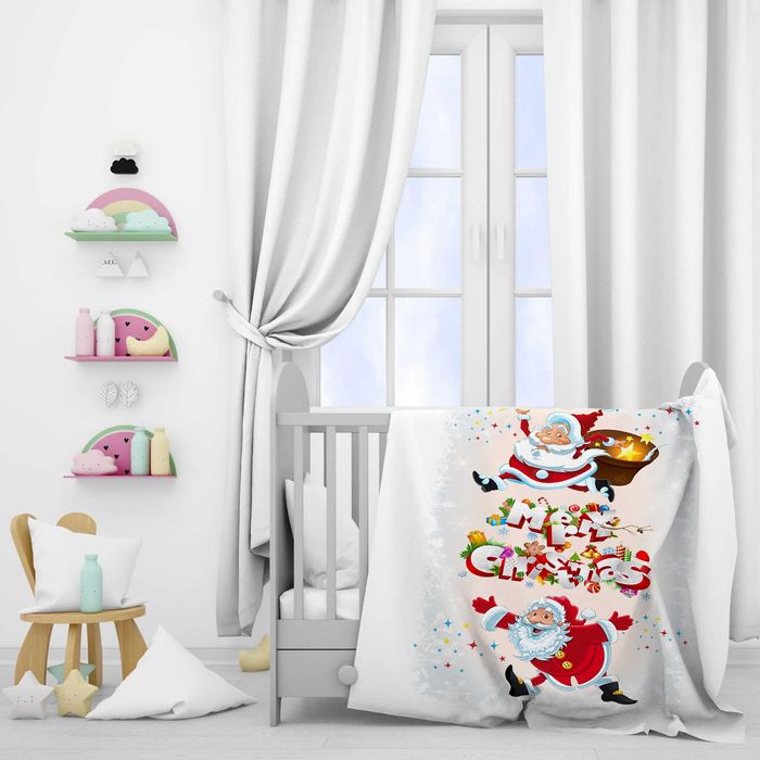 Детски поларени одеяла с КОЛЕДНИ мотиви - 8 варианта