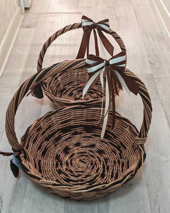 Круглая корзина подарочная