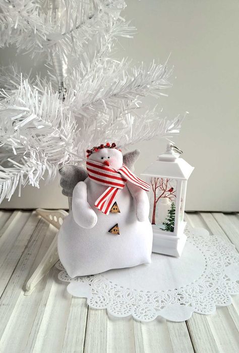 "Снеговик" Тильда. Украшение интерьера.
