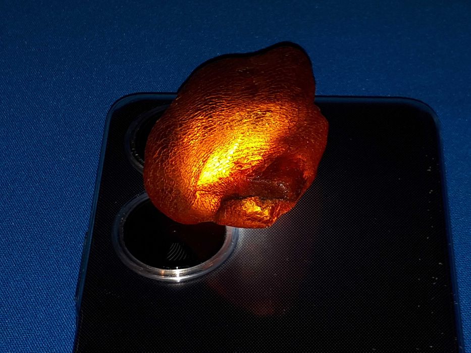 Стара руска кехлибарена висулка натурален балтийски кехлибар СССР 16гр