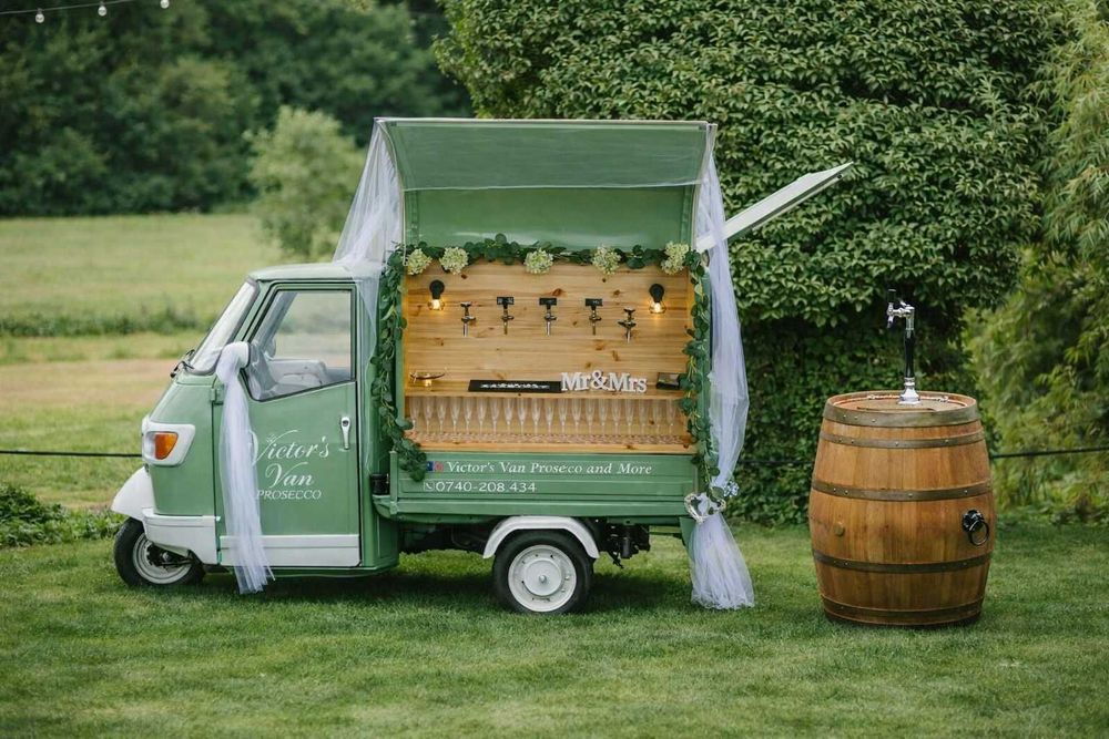 Piaggio Ape, ProseVan, Cocktail Van, Bar mobil, Dozator Bere, nunta