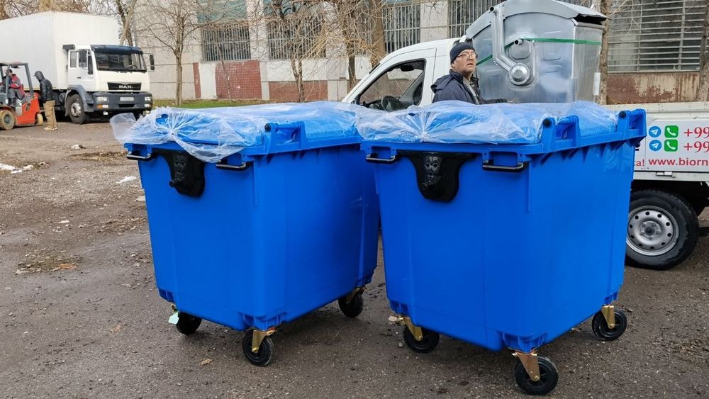 Мусорный бак контейнер 120л 240л 360л 1100л в наличии ПЕРВЫЕ РУКИ