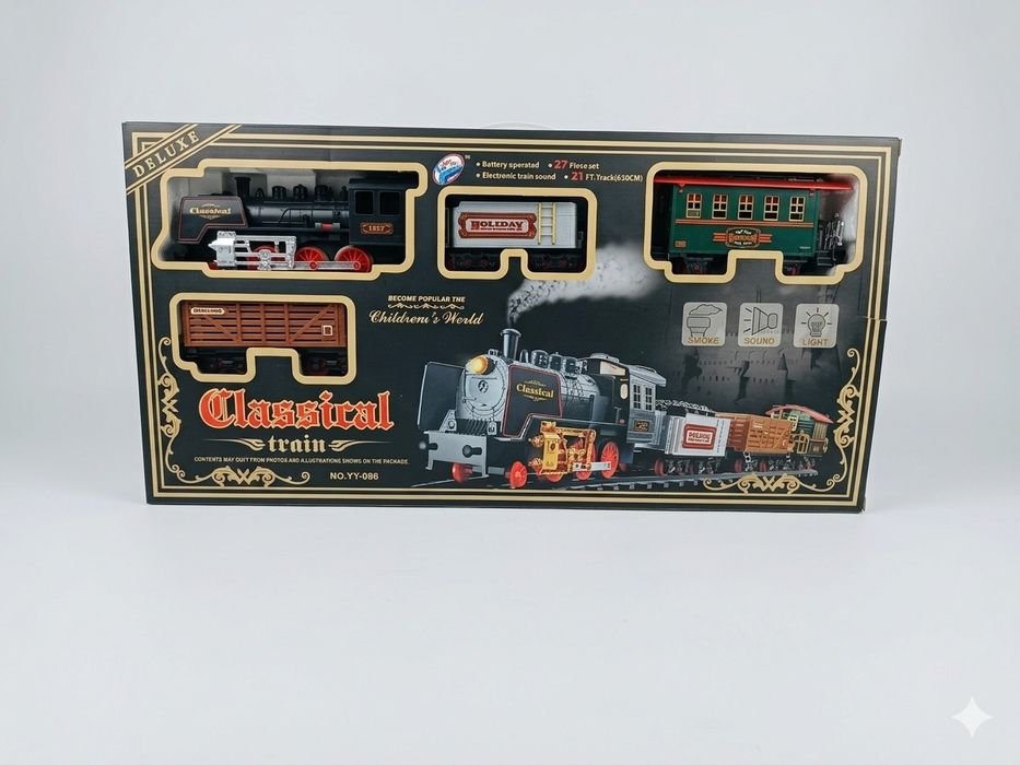 Детская железная дорога «Classical Train» (27 деталей) — как новая!
