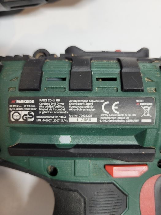 Винтоверт Parkside PABS 20-LI G8 и I9