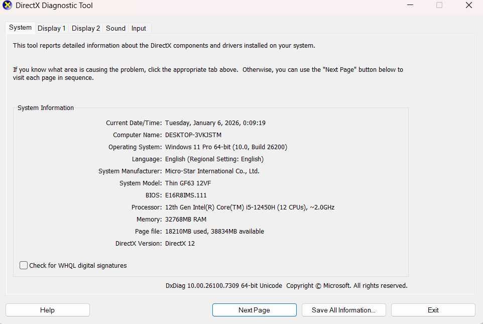 Vand laptop gaming MSI THIN GF63 12VF 32GB RAM I5 12450H RTX 4060 8GB