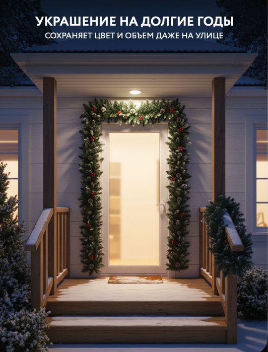 Ёлочная Лента Из Искусственной Хвои Для Украшения Хвоя Декор