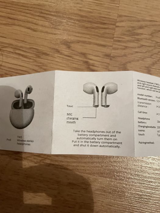 Casti fără fir Air Pro 6 TWS