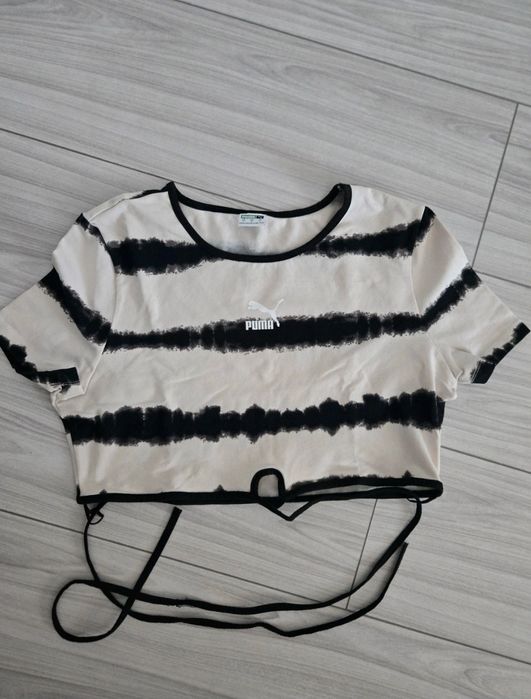 Tricou scurt  puma dama cu șnur in talie