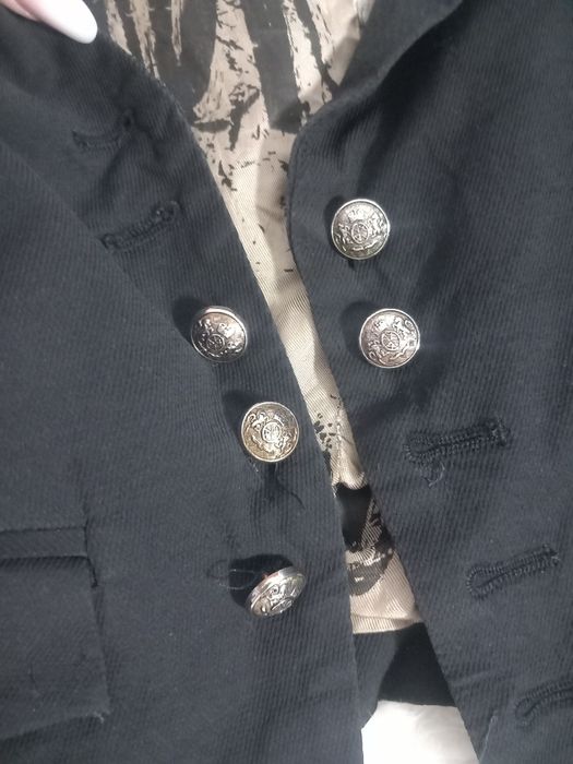 Sacou negru cambrat mărimea S Rich & Royal