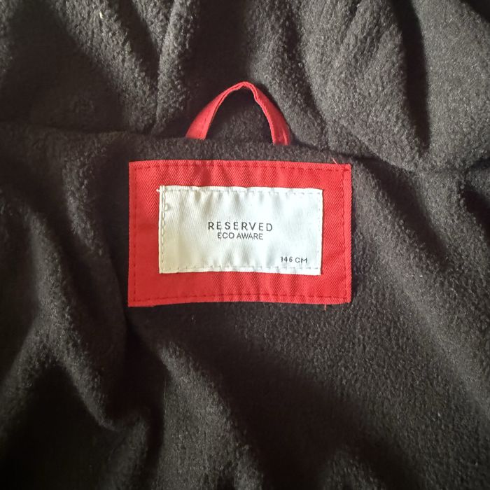 Земно яке Reserved с пухена изкуствена яка