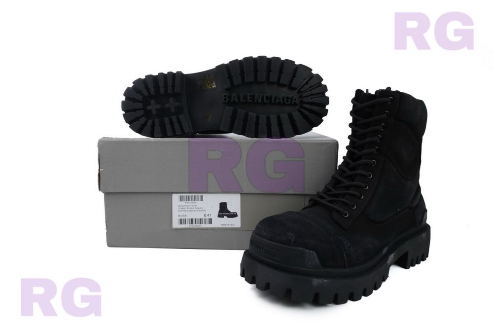 Balenciaga Strike Boots Black