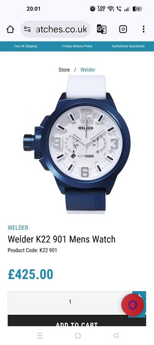 Ceas Welder U-boat by Italo Fontana Fontana K22