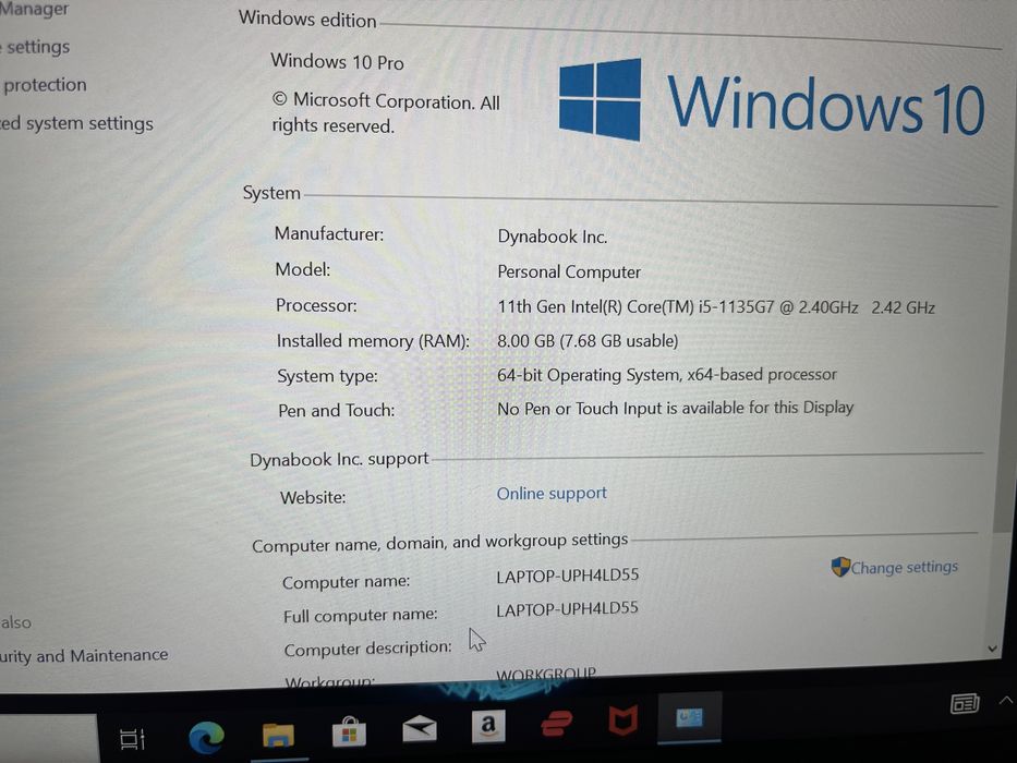 Laptop Dynabook Toshiba  Satellite pro C40-J-11O i5-1135G7