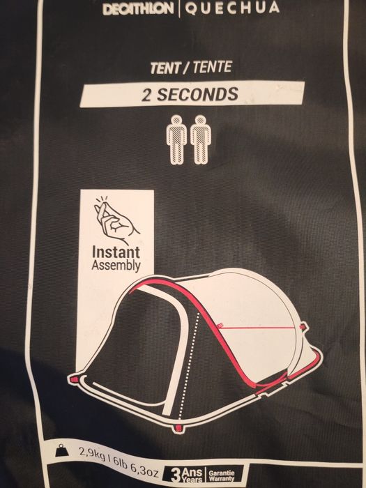 Cort cu saltea dubla folosit o singura data