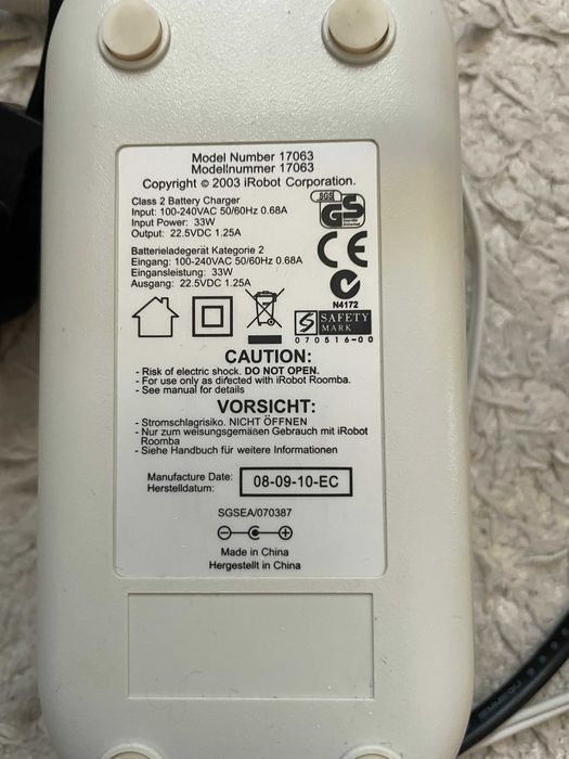 Irobot Braava incarcator charger rapid &pad curatenie nuRoomba nefolos