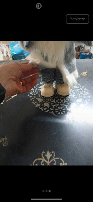 Gnom Crăciun, lucrat manual, înălțime 45 cm